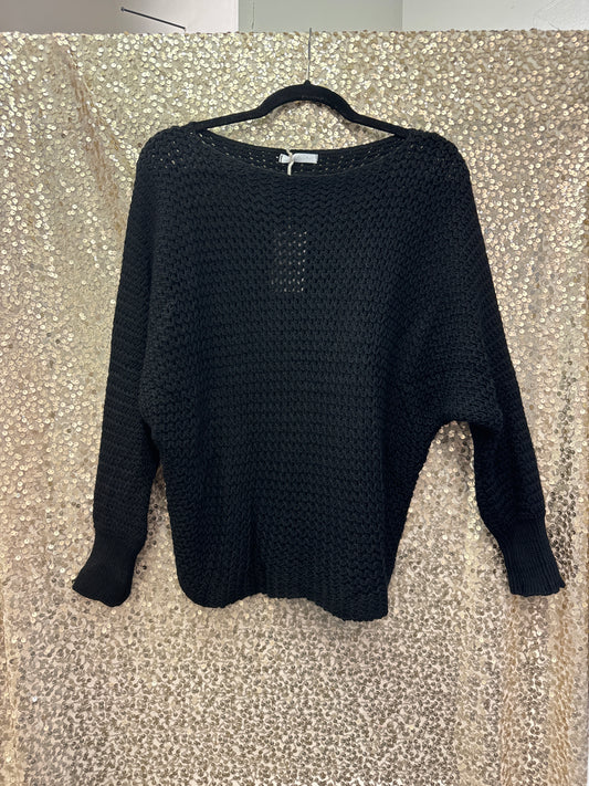 LM OPEN KNIT SWEATER OS