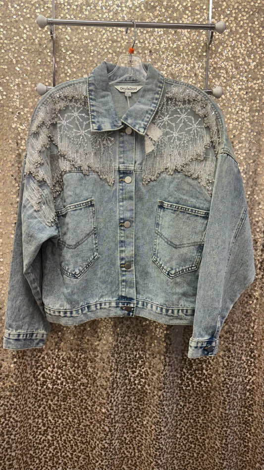 DD MESH STITCHING RHST DENIM JACKET
