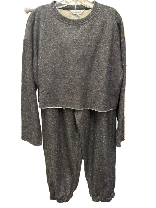 DD CHARCOAL BLING JUMPSUIT