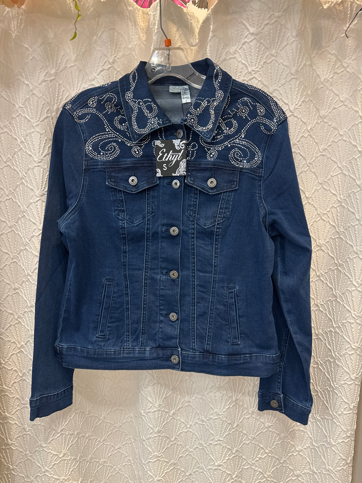 ETHYL DENIM BLUE BLING JACKET