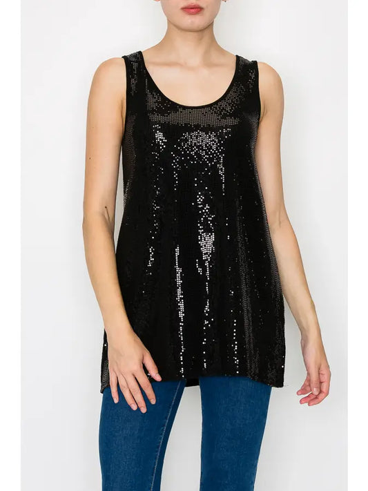 BLACK SPARKLE TANK