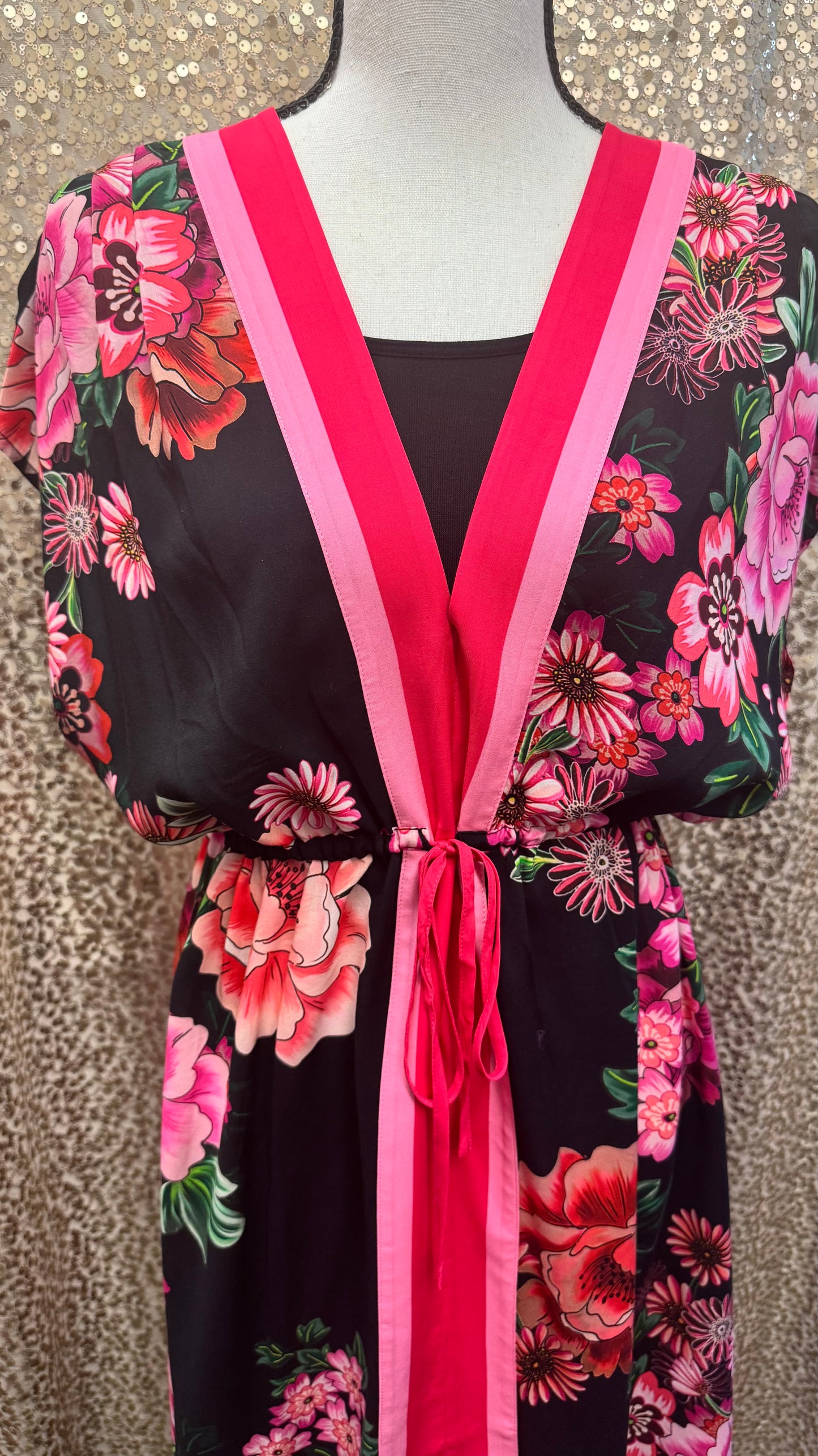 JW V-NECK KAFTAN DRESS BLUM