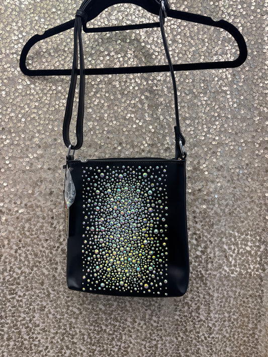 HANDBAG EXPRESS STUNNING IRIDESCENT RHINESTONES HANDBAG