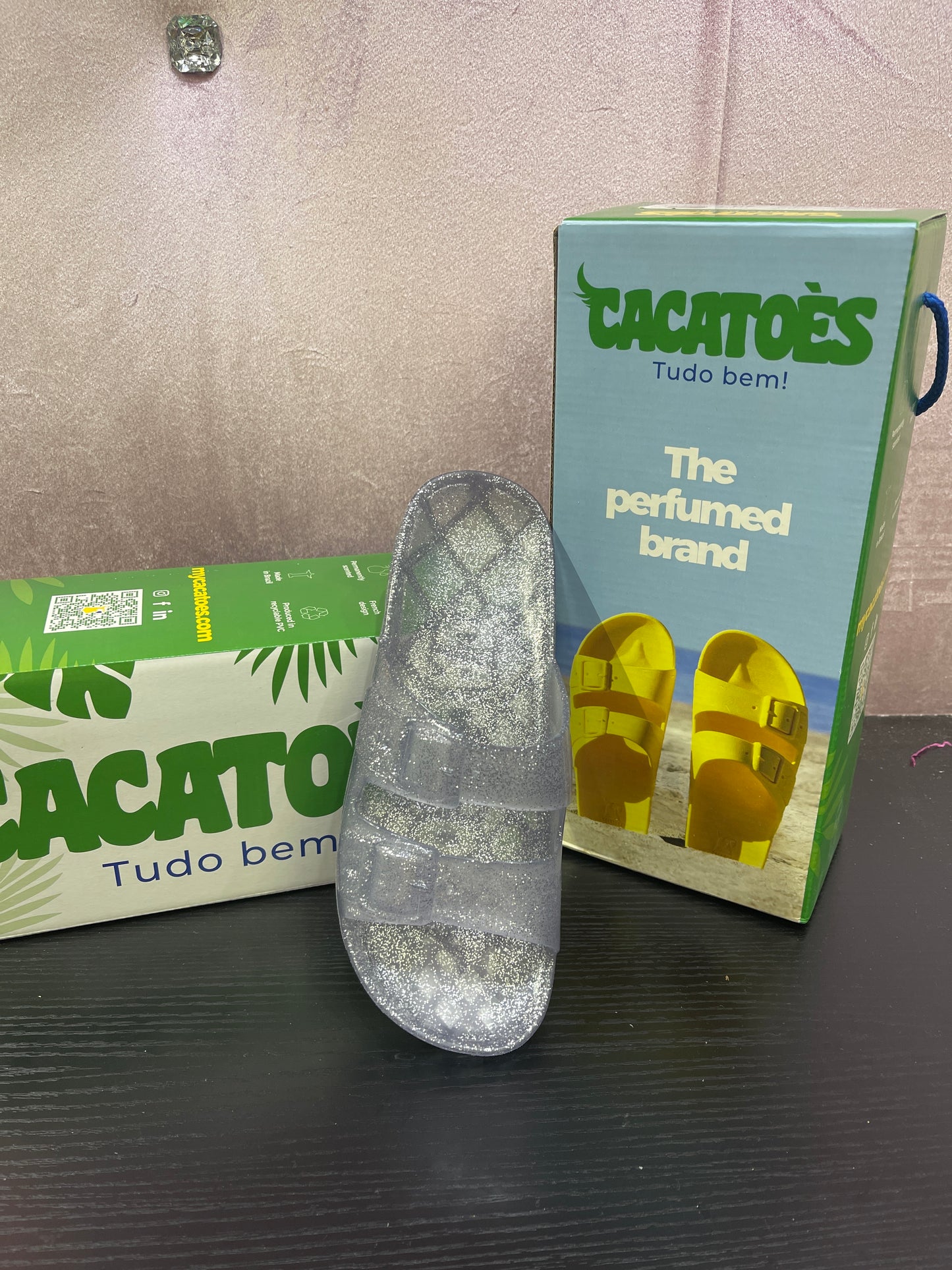 CACATOES ANJO GLITTER IN SILVER