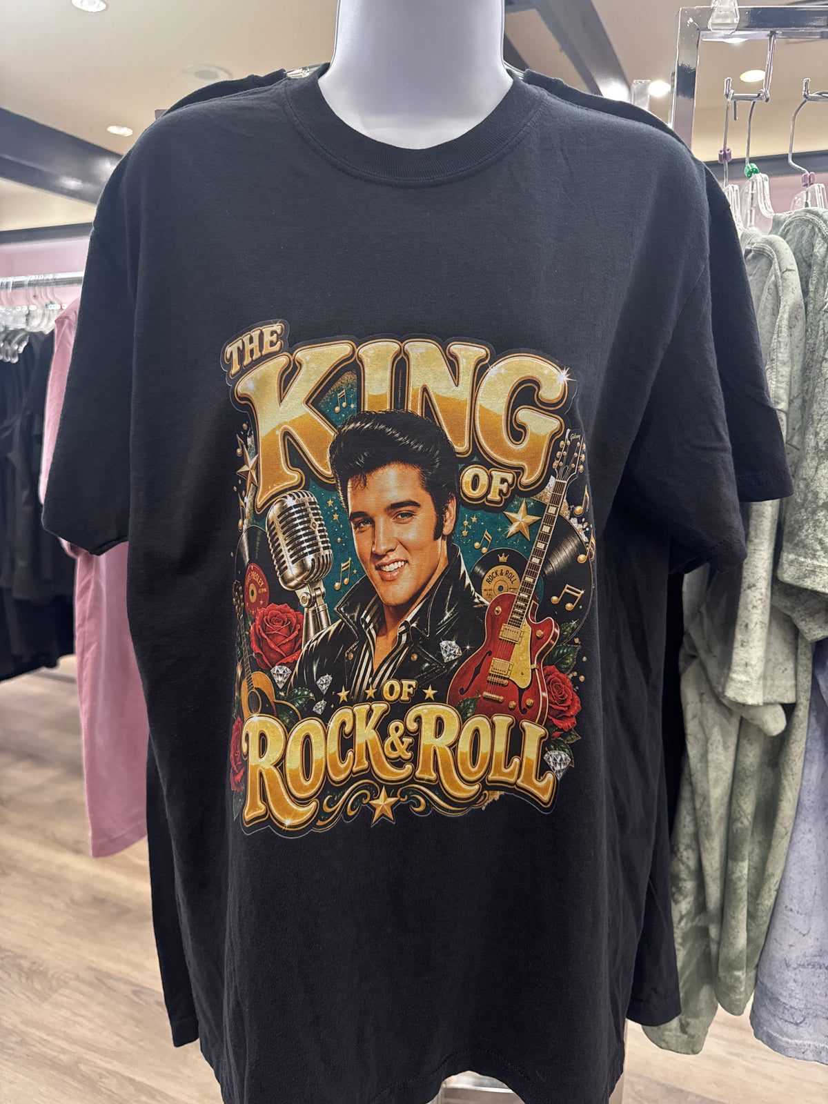 ELVIS KING OF ROCK & ROLL CUSTOM TEE