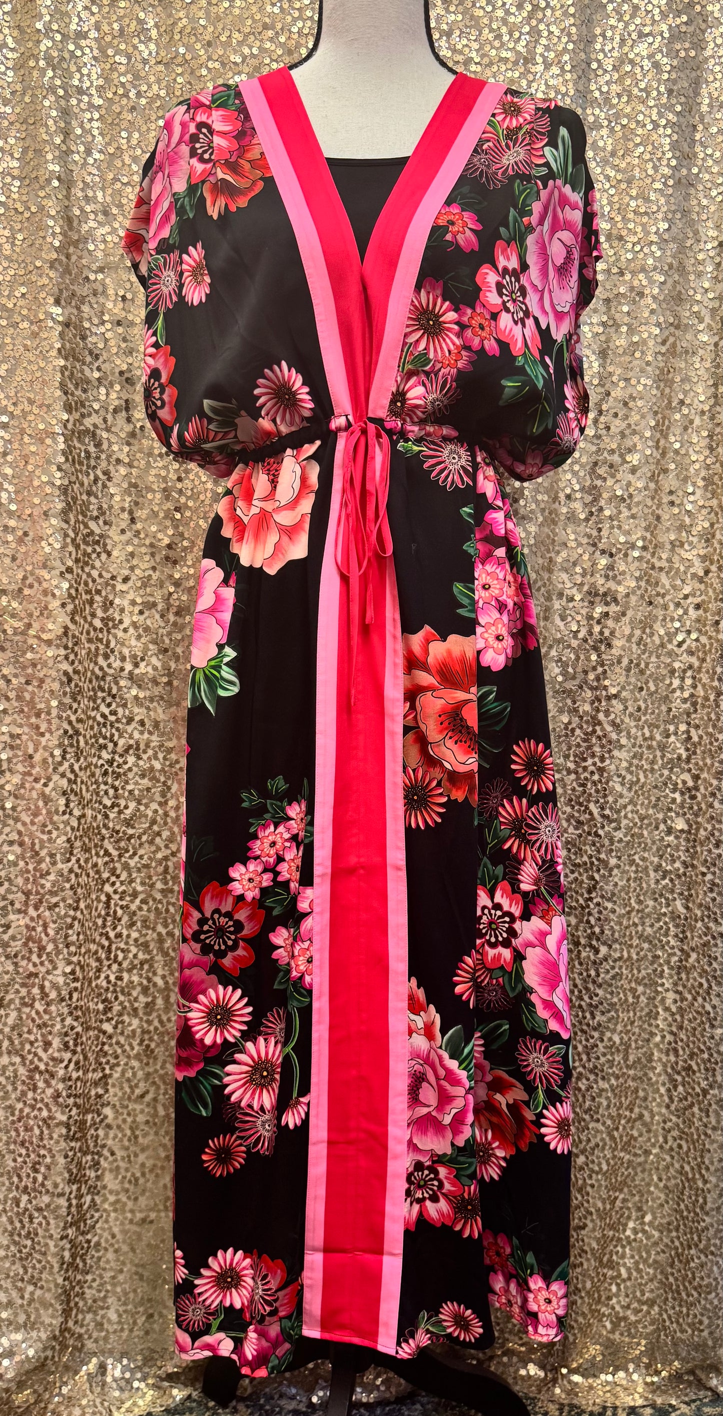 JW V-NECK KAFTAN DRESS BLUM