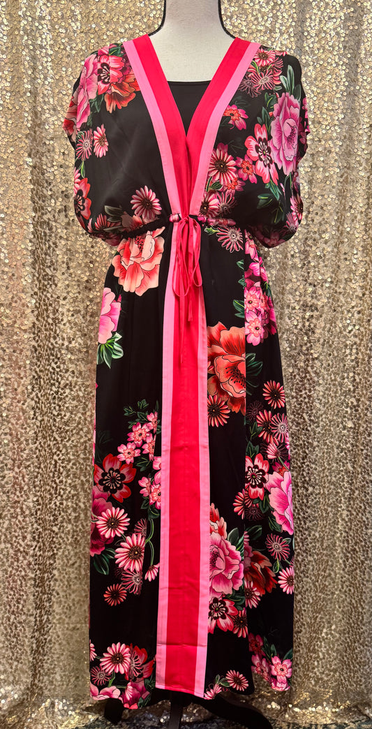 JW V-NECK KAFTAN DRESS BLUM
