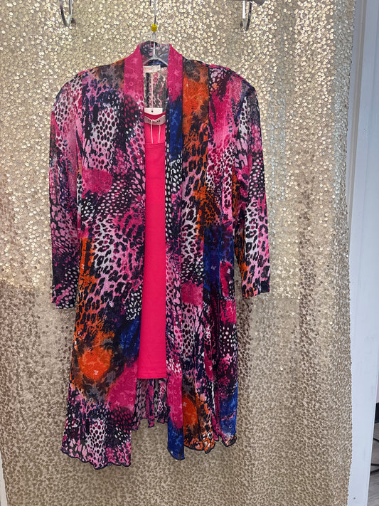 CREATIONS CARDIGAN & TANK 2PIECE SET