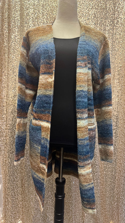 CREATIONS RAINBOW OPEN LONG SWEATER