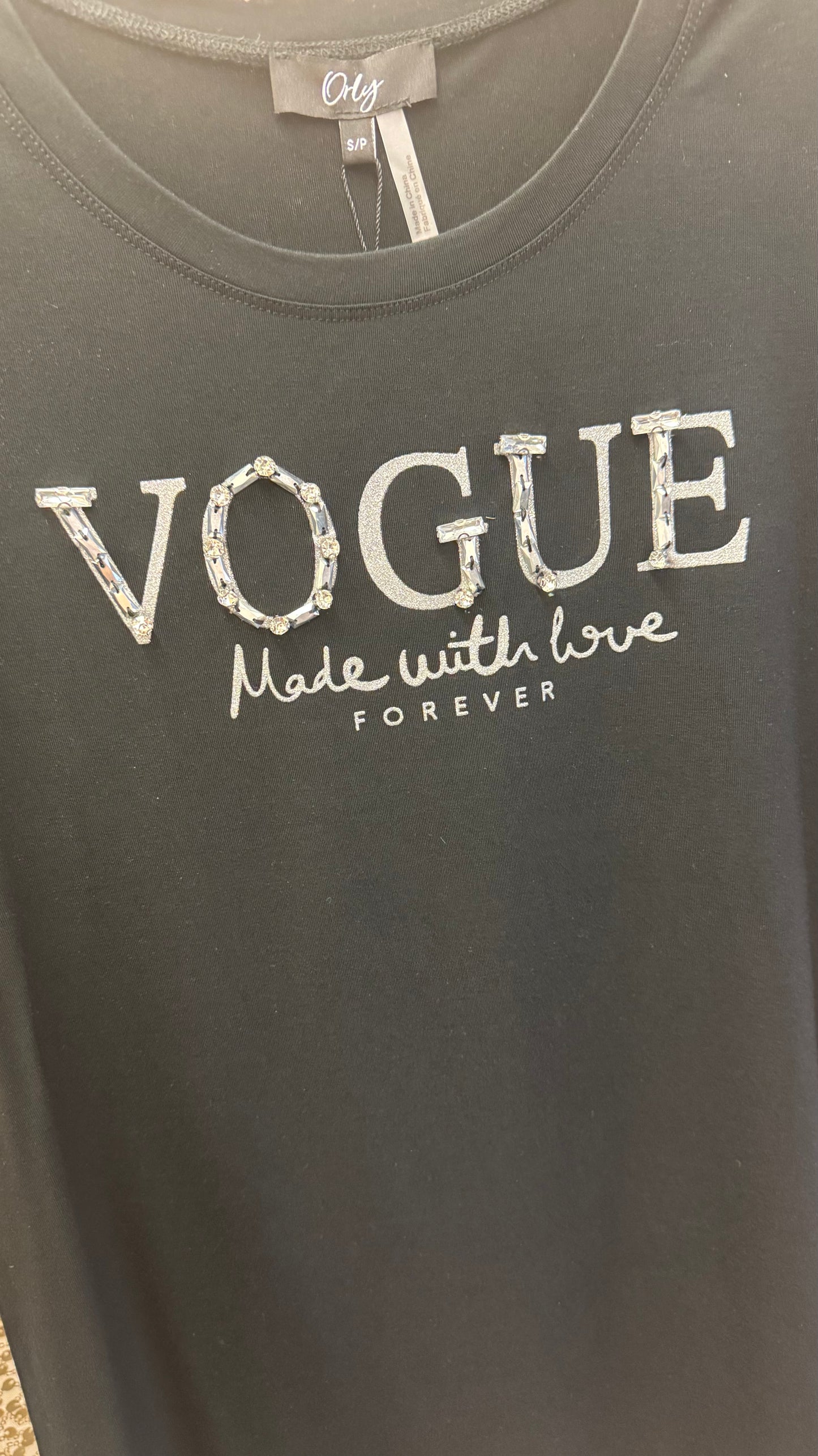 ORLY RHINESTONE VOGUE TOP