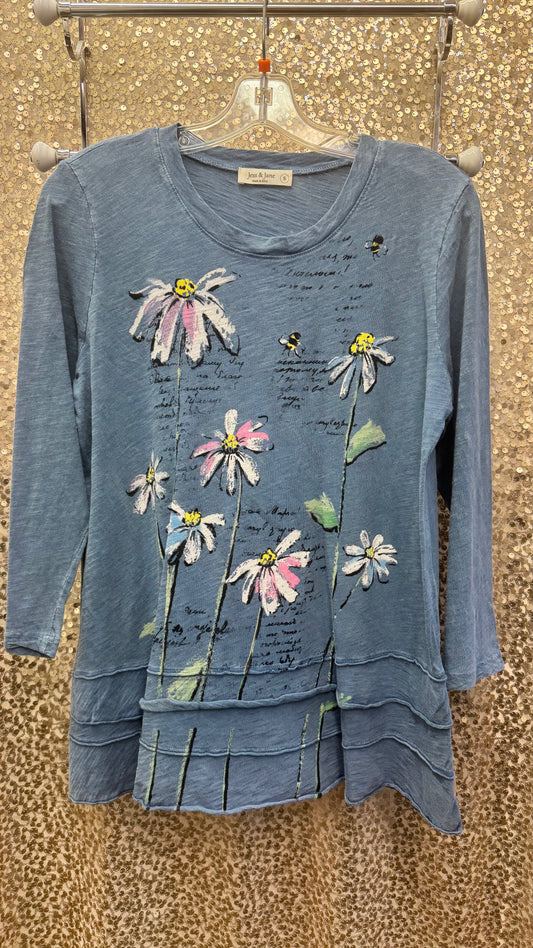 JJ LOLA COTTON SLUB 3-LAYER HEM TUNIC