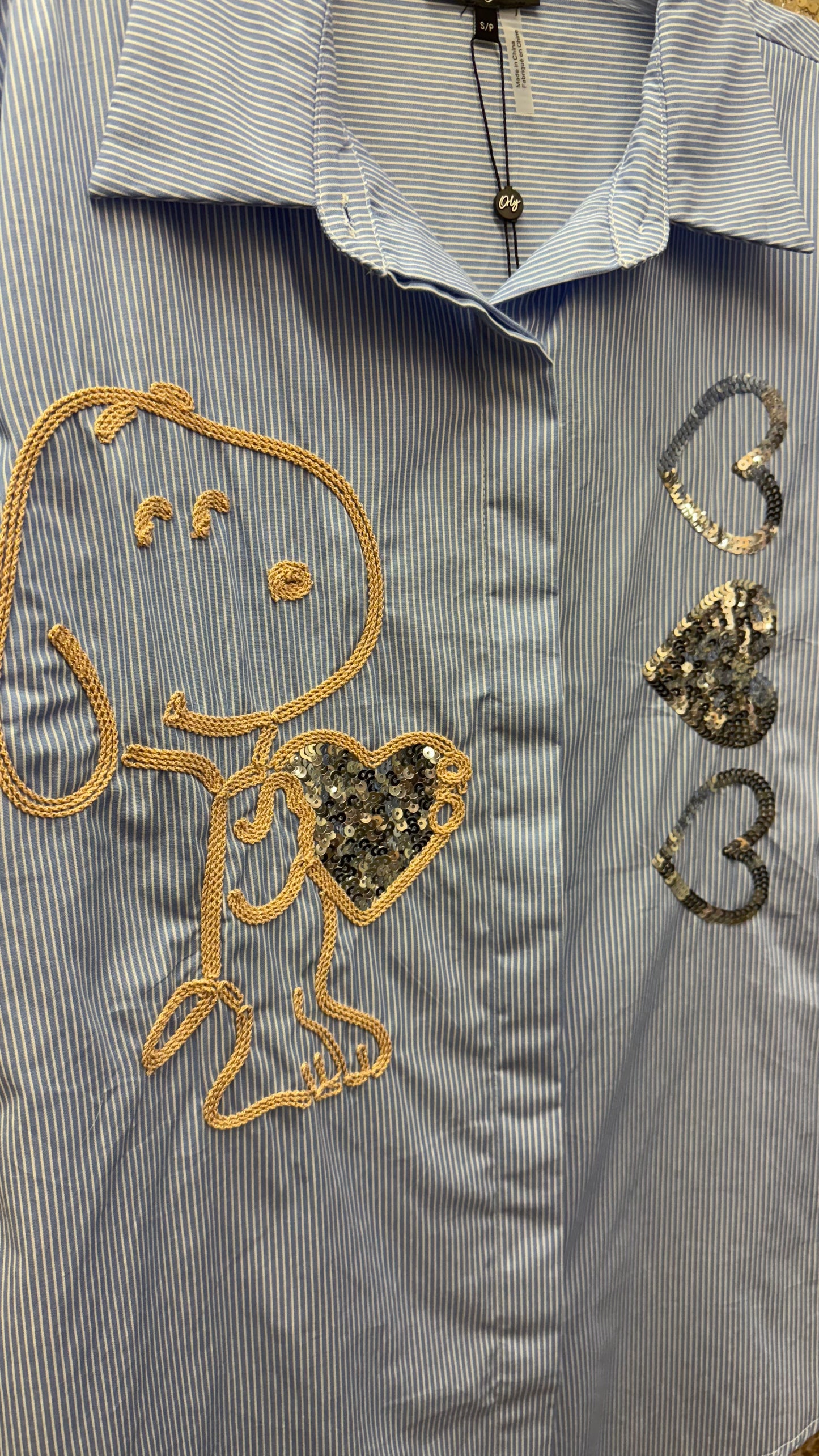 ORLY SNOOPY LOVE BLOUSE