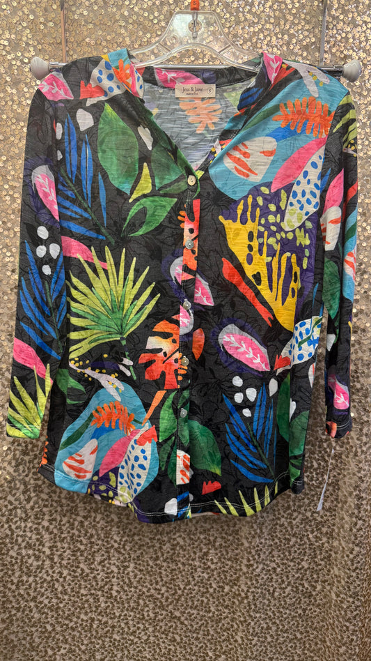 JJ HARMONY BUTTON DOWN SHIRT WITH MANDARIN COLLAR