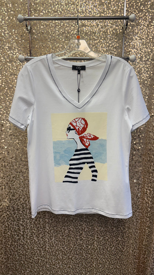 ORLY STRIPED LADY TOP