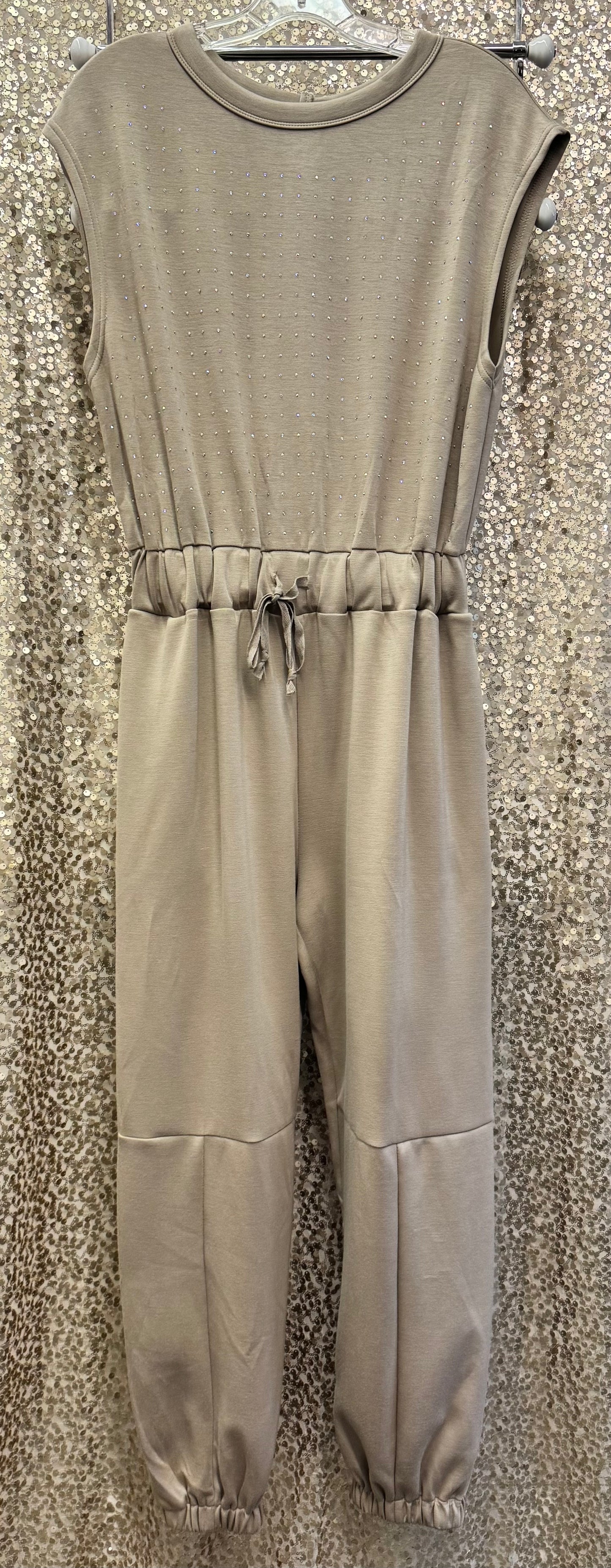 DD CREW NECK RHST JOGGER JUMPSUIT