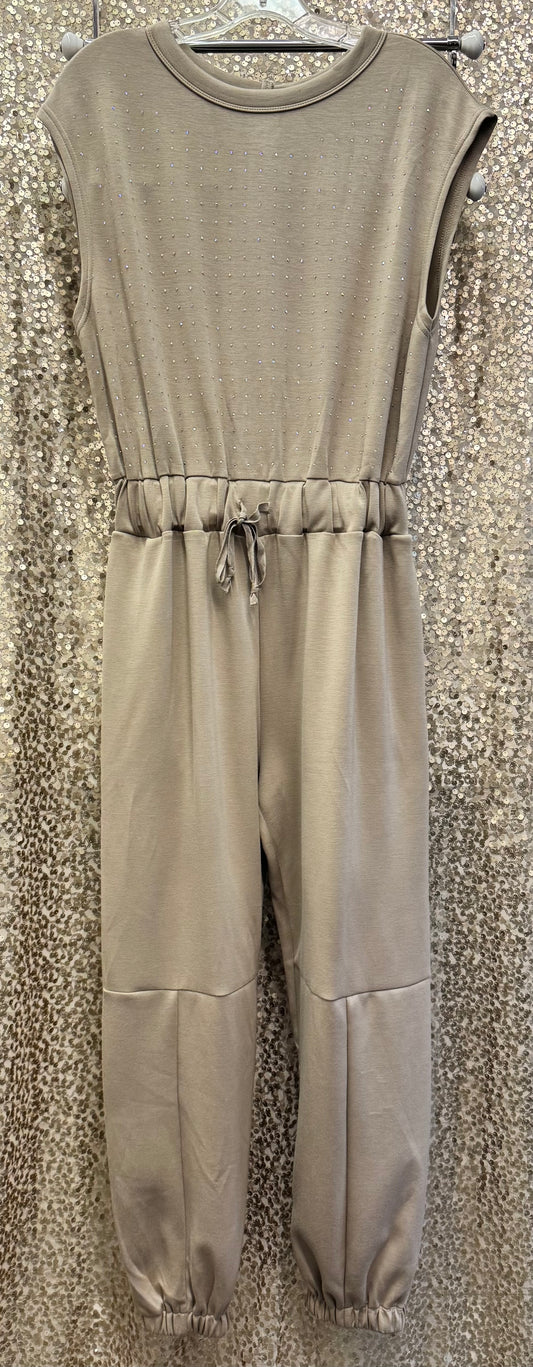 DD CREW NECK RHST JOGGER JUMPSUIT