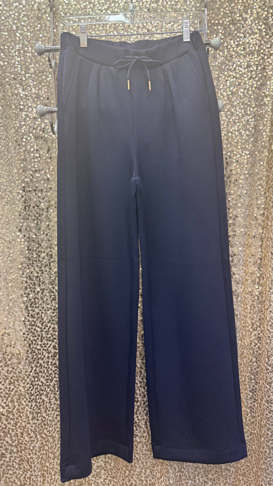 YEST BIRGITTA SOFT NAVY DRAWSTRING PANTS