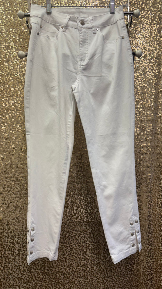 ORLY OFFWHITE JEAN SPLIT BOTTOM W/STUDS