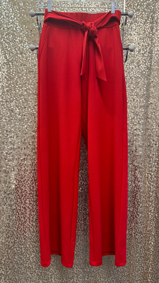 ORLY WIDE-LEG PANT WITH WAIST TIE