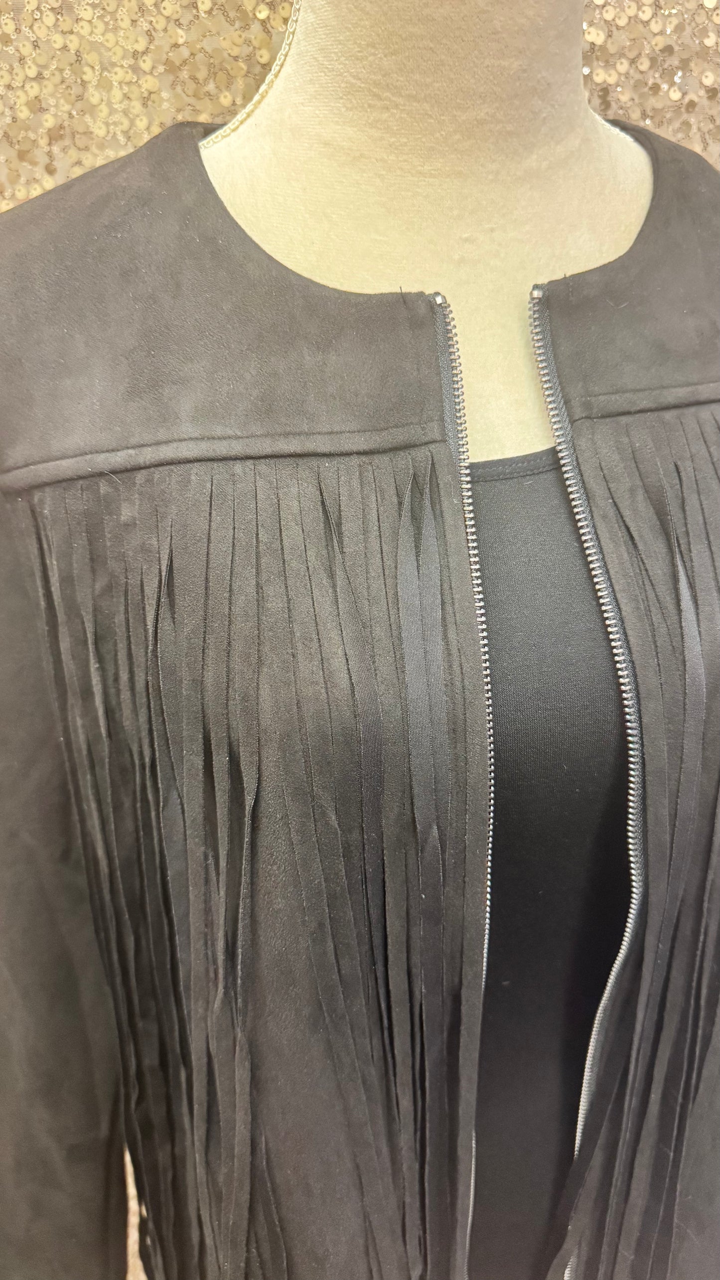CREATIONS FRINGE SUEDE JACKET