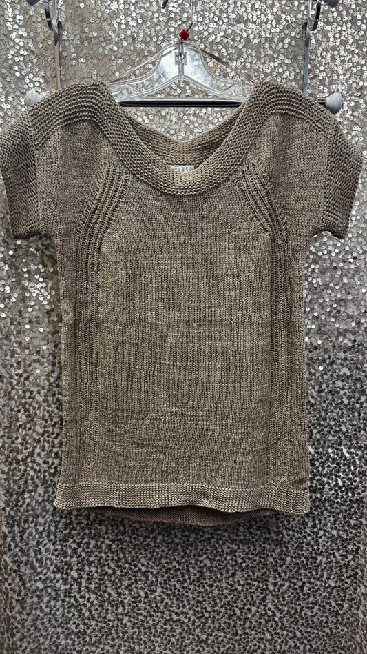 CURVE STITCH TAPE SWEATER KNIT PULLOVER