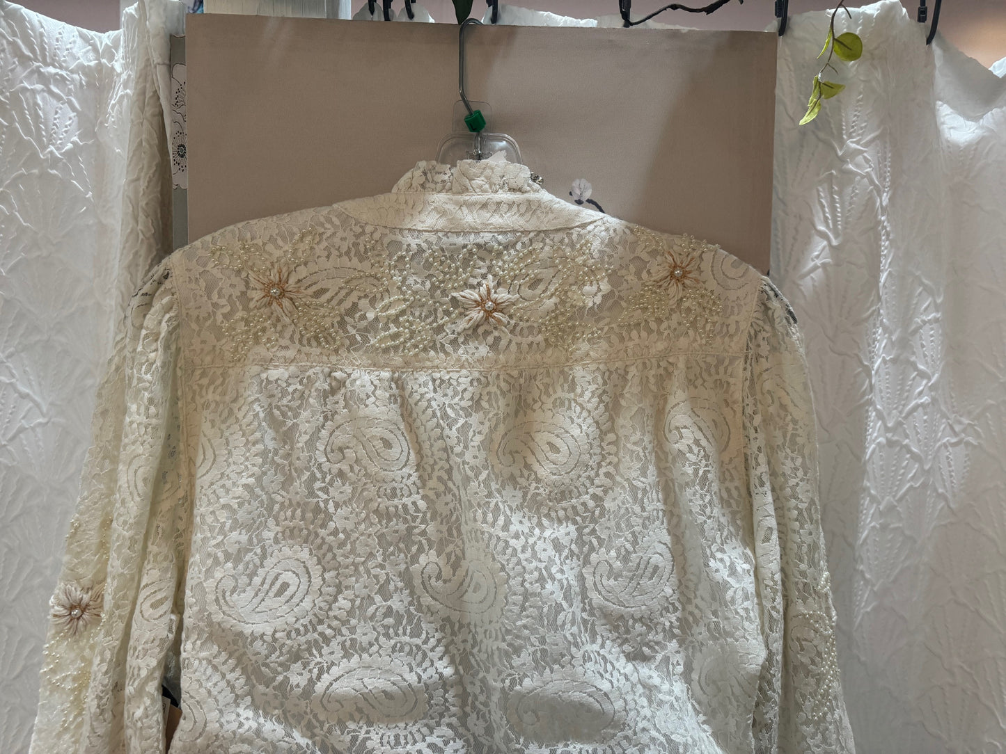 LACE MANDARIN COLLAR TUNIC