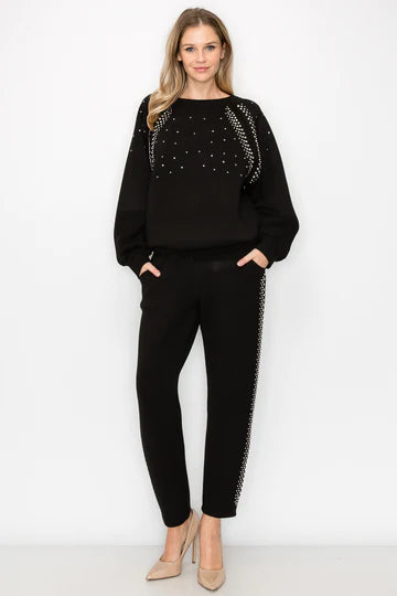 FREDERICKA TOP W/ STUDS